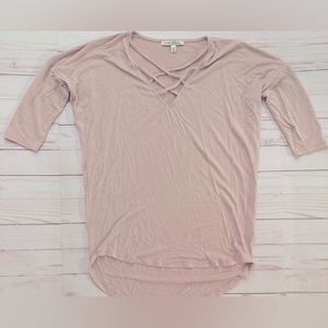 Express One Eleven long flowy tee